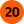 logo de la ligne 20 du reseau bus